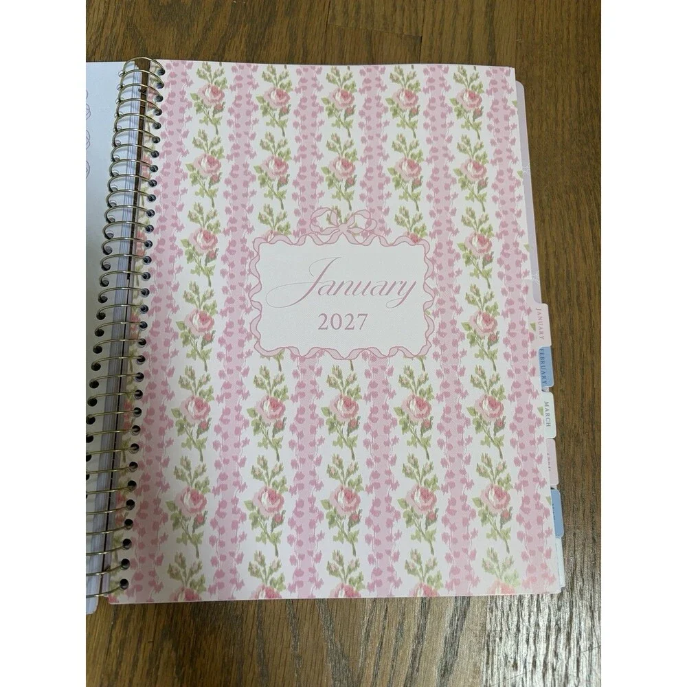 NWT LoveShackFancy x Target Yoobi Blooming Heirloom Pink Planner
